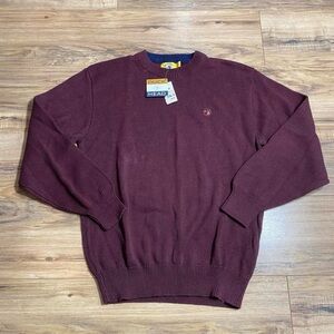 Men’s New with Tags 80s / 90s Duck Head Lightweight Knitted Pullover Sweater